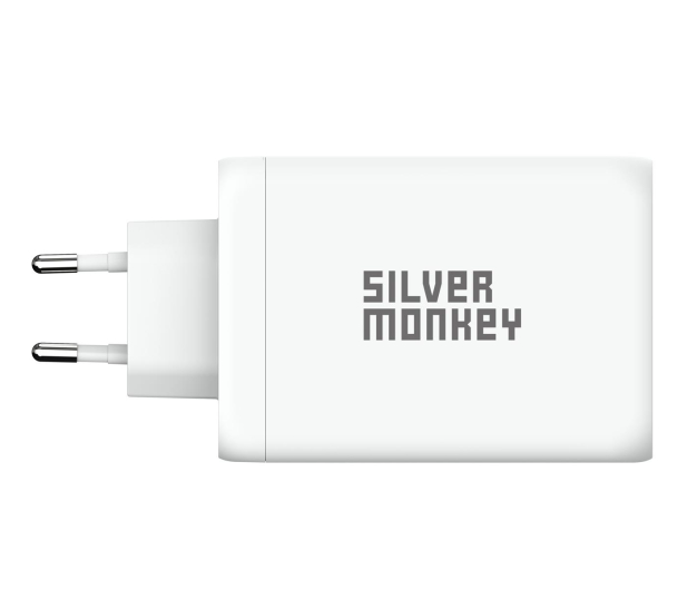 Silver Monkey Ładowarka sieciowa GaN 130W USB-C PD + USB 3.0 QC - 1065080 - zdjęcie 3